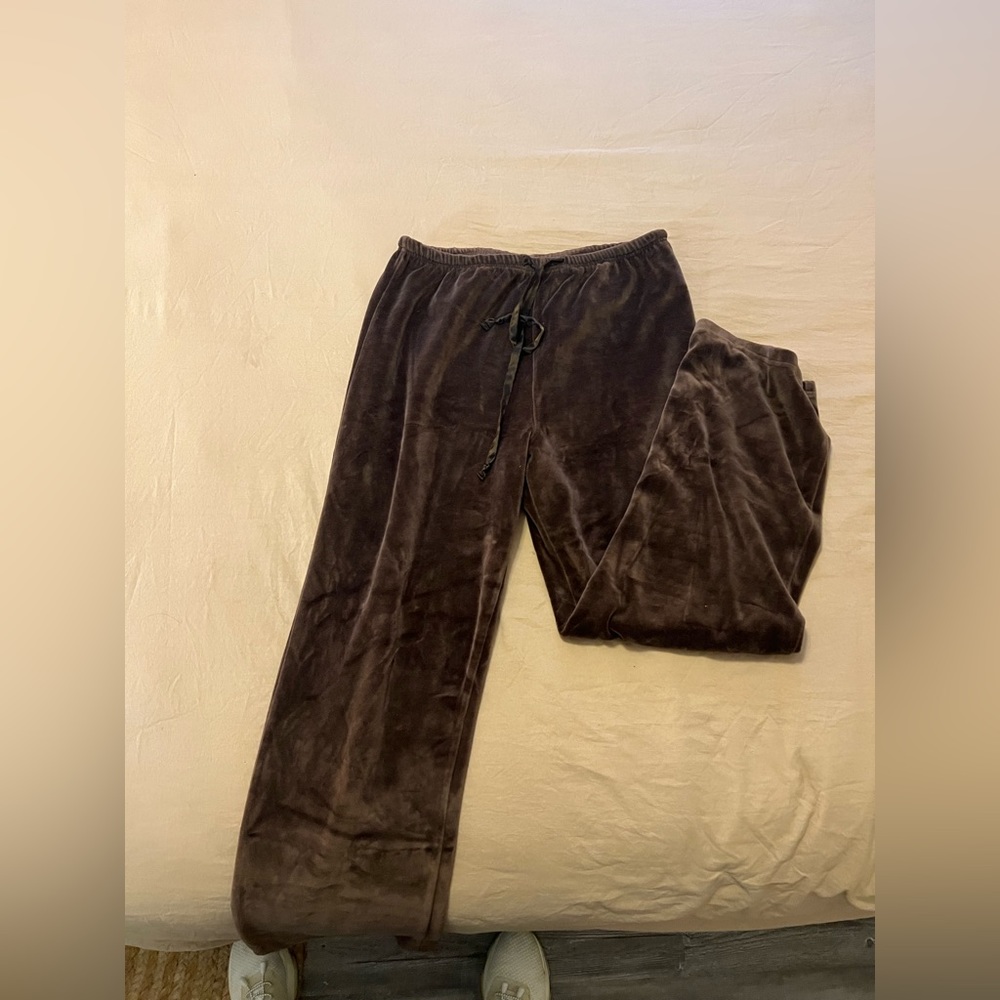VELOUR TRACK PANTS Y2K